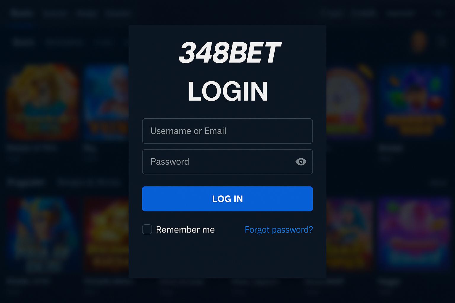 Registro na 348BET Garante Acesso a uma Vasta Seleção de jogo